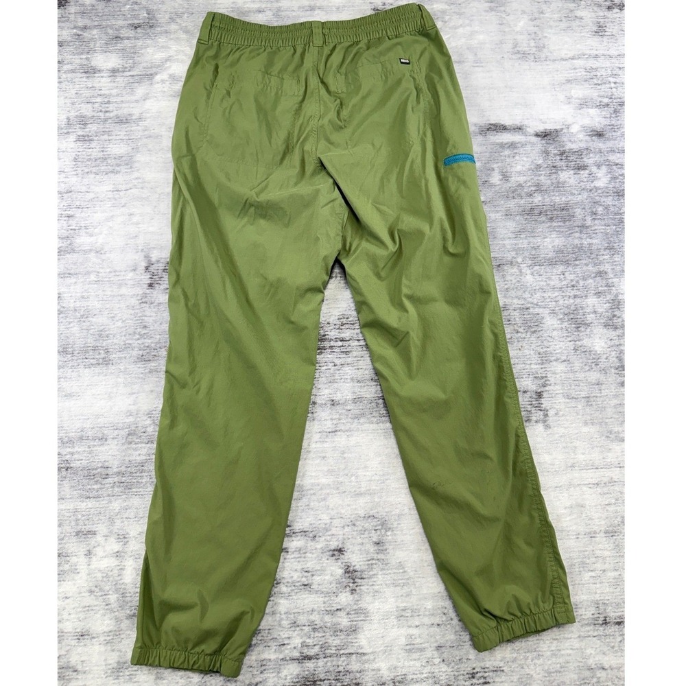 REI Co-op Mens Hiking Pants Olive Green Nylon Stretch Size Medium Drawstring - Picture 2 of 10